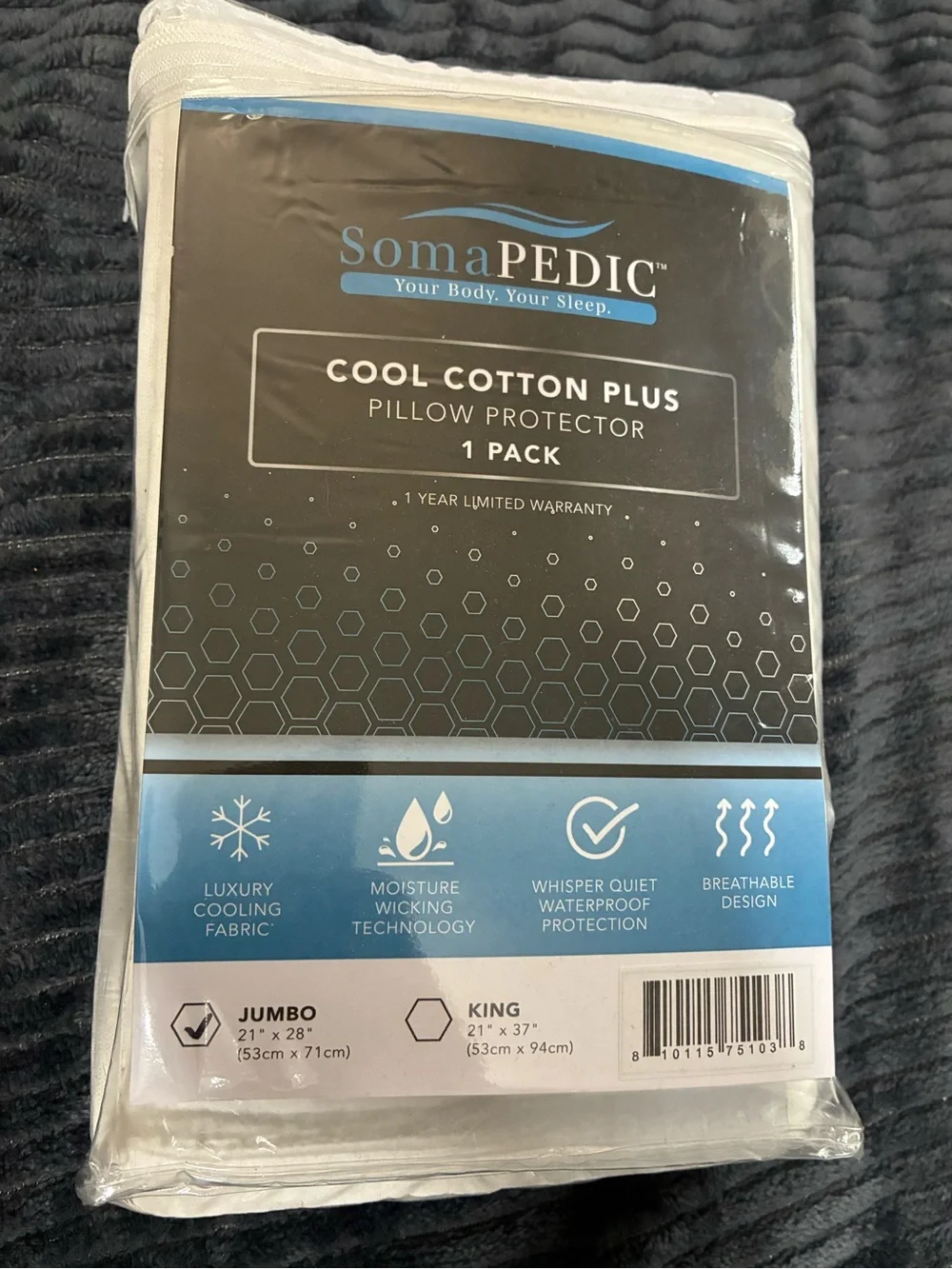 Cool Cotton Pillow Protector